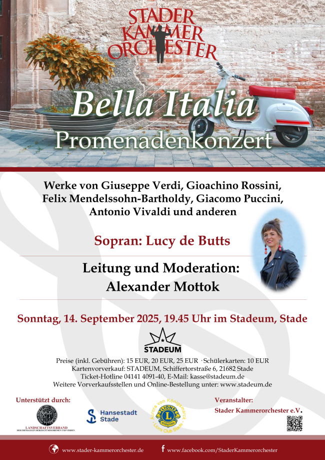 Plakat Bella Italia Promenadenkonzert